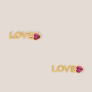 NWT Kate Spade Love Mini Studs